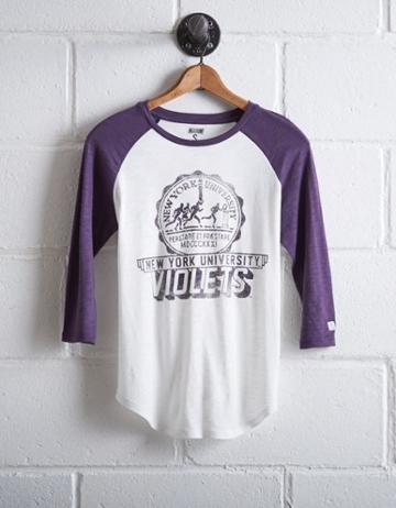 Tailgate Women's Nyu Violets Baseball Shirt