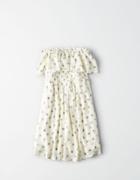 American Eagle Outfitters Ae Smocked Overlay Dress