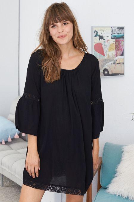 Aerie Scoop Back Peasant Dress