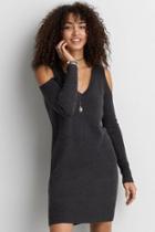 American Eagle Outfitters Ae Cold Shoulder Sweater Dress