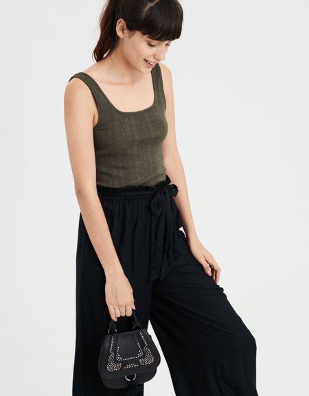 American Eagle Outfitters Ae Square Neck Tank Top