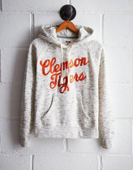 Tailgate Women's Clemson Space Dye Hoodie