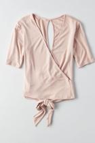 American Eagle Outfitters Ae Keyhole Wrap T-shirt