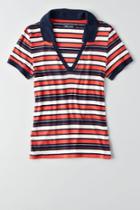 American Eagle Outfitters Ae Soft & Sexy Ribbed Stripe Polo