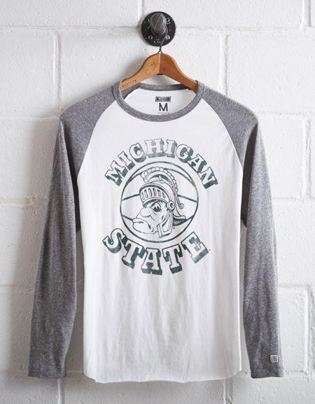 Tailgate Men's Michigan State Baseball Shirt