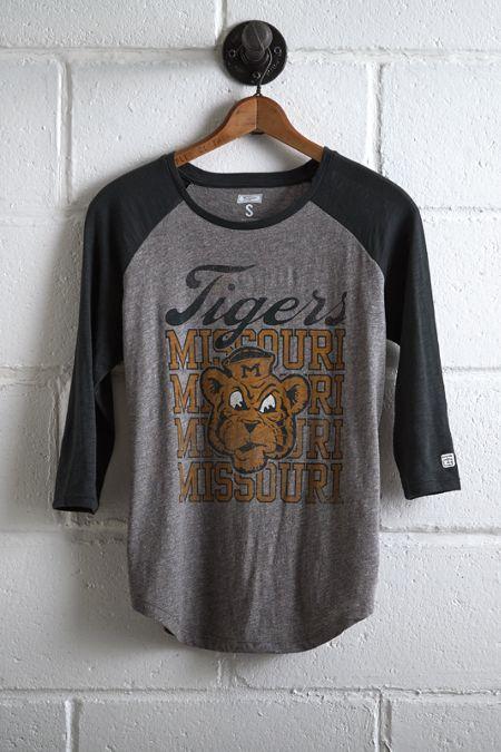 Tailgate Women's Missouri Tigers Raglan