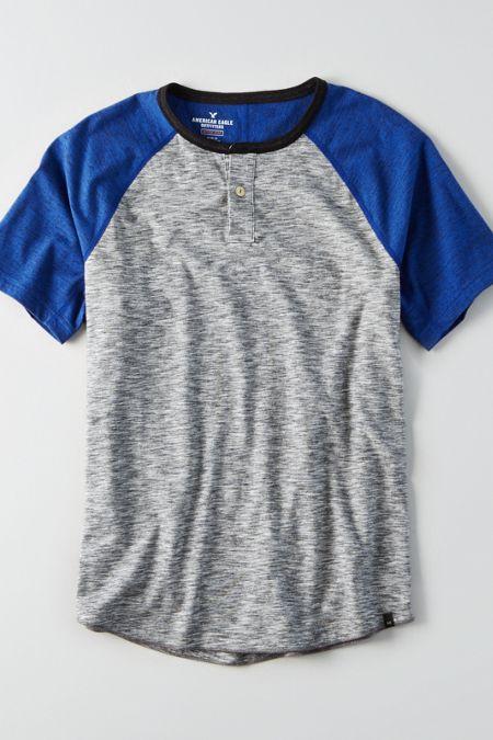 American Eagle Outfitters Ae Flex Henley T-shirt
