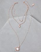 American Eagle Outfitters Ae Rose & Stone Layered Necklace