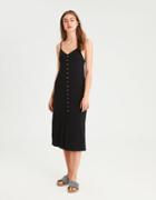 American Eagle Outfitters Ae Knit Button Front Midi Dress