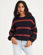 American Eagle Outfitters Ae Balloon Sleeve Crew Neck Sweater