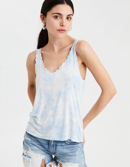 American Eagle Outfitters Ae Soft & Sexy Swing Tank Top