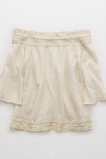 Aerie Off-the-shoulder Peasant Top