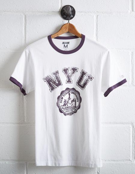 Tailgate Men's Nyu Violets Ringer T-shirt