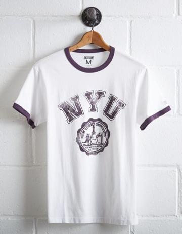 Tailgate Men's Nyu Violets Ringer T-shirt