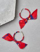 American Eagle Outfitters Ae Red Bow Hoop Earring