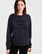 American Eagle Outfitters Ae Nyc Graphic Crew Neck Sweatshirt