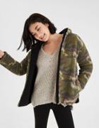 American Eagle Outfitters Ae Camo Sherpa Jacket
