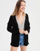American Eagle Outfitters Ae Mesh Cable Knit Cardigan