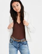 American Eagle Outfitters Ae Cinched Full Zip Hoodie