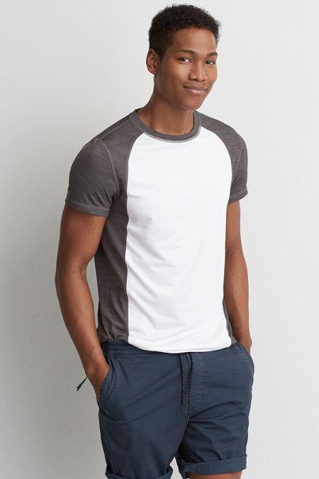 American Eagle Outfitters Ae Active Bolt Mesh Panel T-shirt
