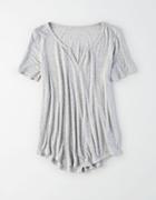 American Eagle Outfitters Ae Soft & Sexy Notch Neck Top