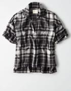 American Eagle Outfitters Ae Plaid Pullover Top
