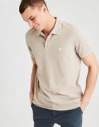 American Eagle Outfitters Ae Tipped Stretch Pique Polo
