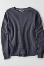 American Eagle Outfitters Ae Embroidered Crew Sweatshirt