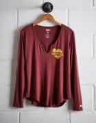 Tailgate Women's Asu Split Neck T-shirt