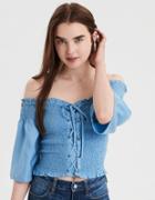 American Eagle Outfitters Ae Lace Up Tube Top