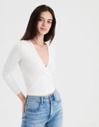 American Eagle Outfitters Ae Soft & Sexy Tie Front Crop Top