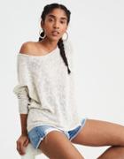 American Eagle Outfitters Ae Slouchy Off-the-shoulder Sweater