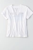 American Eagle Outfitters Ae Distressed Choker T-shirt