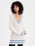 American Eagle Outfitters Ae Varsity V-neck Sweater