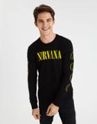 American Eagle Outfitters Ae Pop Culture Long Sleeve Graphic Tee