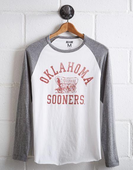 Tailgate Men's Oklahoma Sooners Baseball Shirt