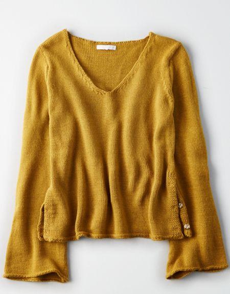 American Eagle Outfitters Don't Ask Why Snap Side Sweater