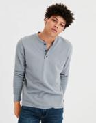 American Eagle Outfitters Ae Long Sleeve Thermal Henley T-shirt