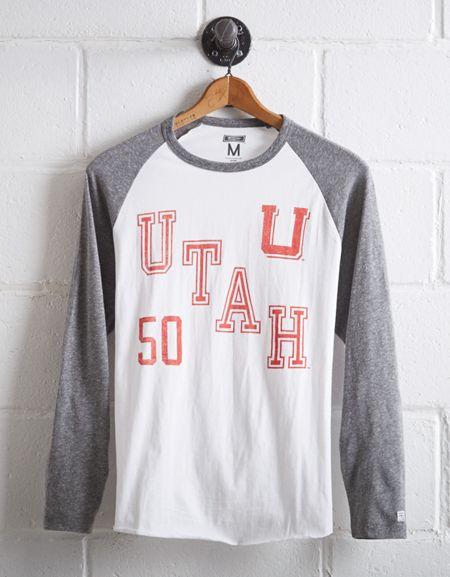 Tailgate Men's Utah Utes Baseball Shirt