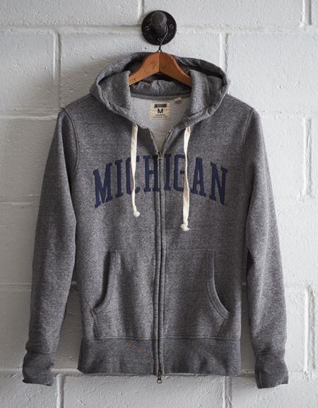 Tailgate Men's Michigan Zip Hoodie