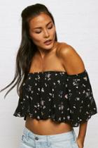 American Eagle Outfitters Don't Ask Why Off-the-shoulder Crop Top
