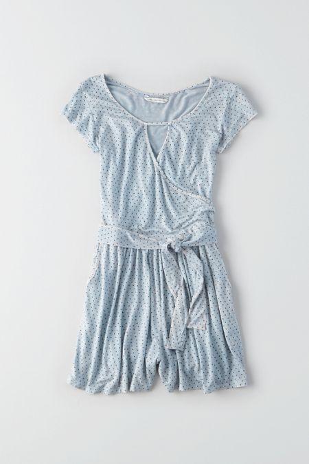 American Eagle Outfitters Ae Soft & Sexy Wrap Romper