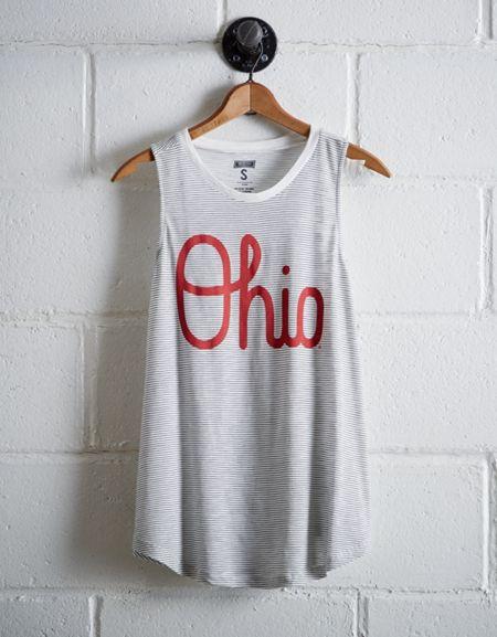 Tailgate Women's Ohio State Stripe Tank