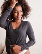 Aerie Real Soft(r) V-neck?long Sleeve Tee