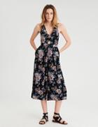 American Eagle Outfitters Ae Twist Front Culotte Jumpsuit
