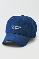 American Eagle Outfitters Ae Gonna Be Late Strapback Hat