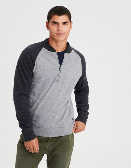 American Eagle Outfitters Ae Lightweight Half Zip Pullover