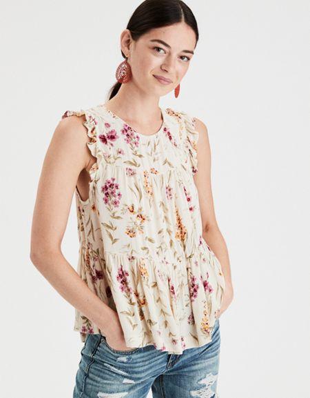 American Eagle Outfitters Ae High Neck Shell
