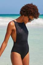 Aerie Real Soft? Hi-neck One Piece Swimsuit