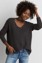American Eagle Outfitters Ae Choker Neck Sweater